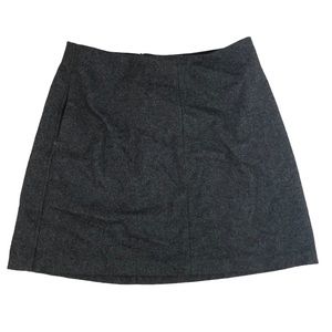 WILFRED Wool-Blend Mini Grey Skirt